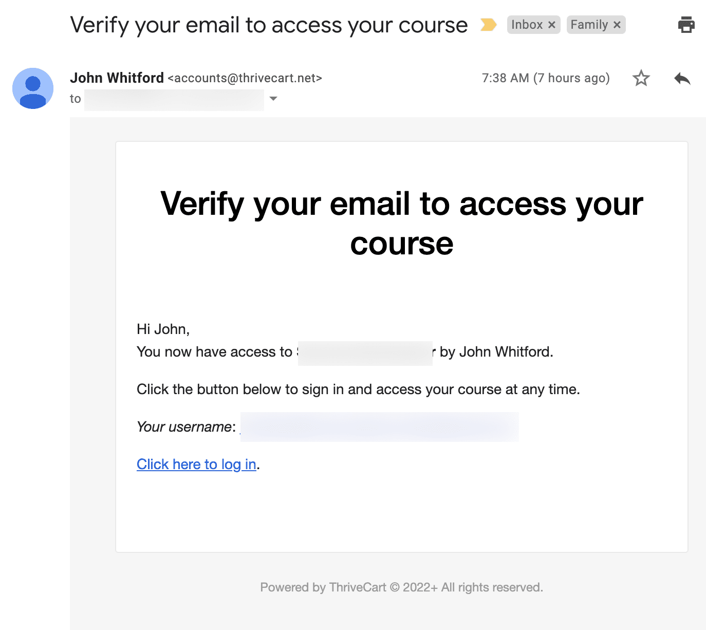 Verify your email