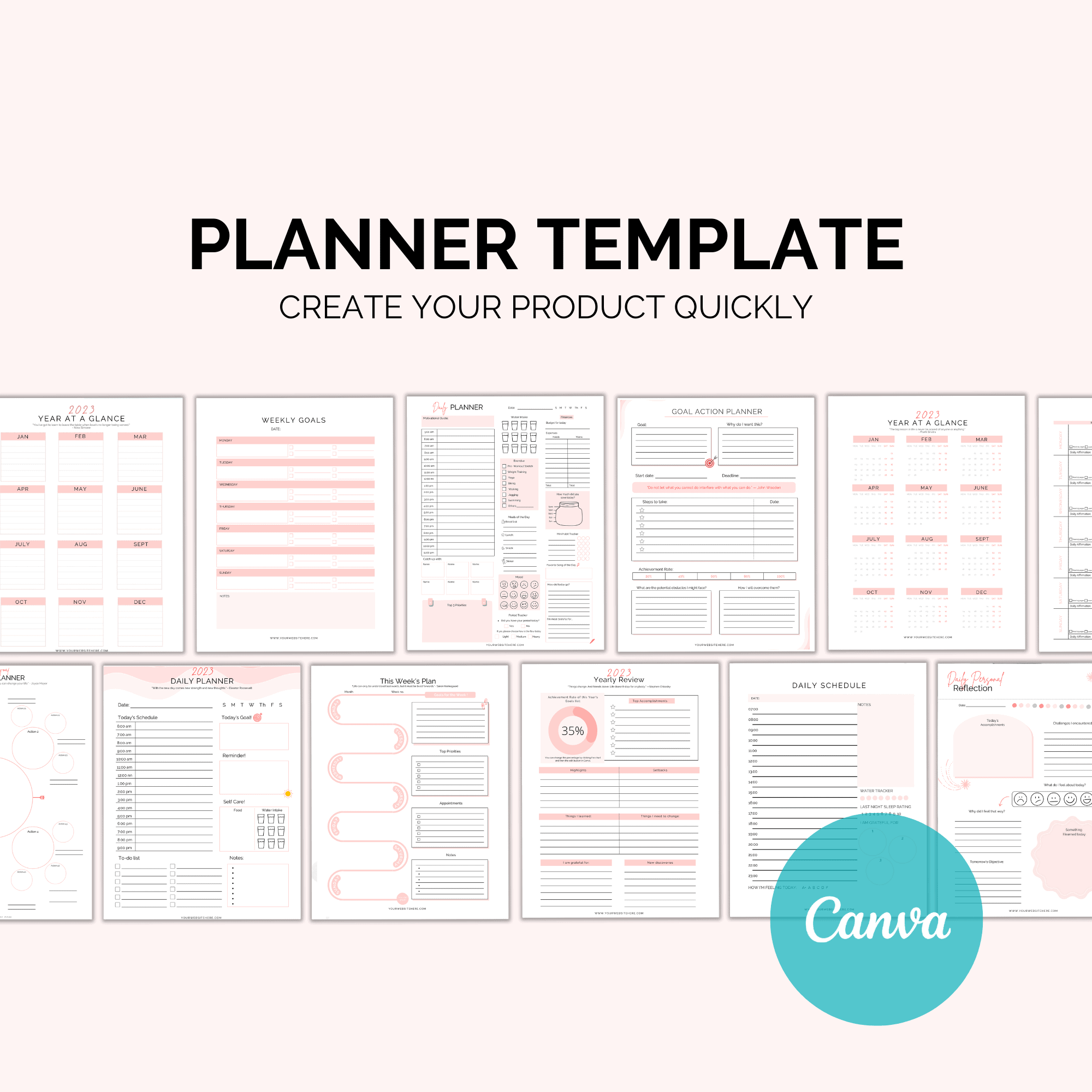 2024 Daily Planner Pages + Life Planner Binder – Freebie Finding Mom